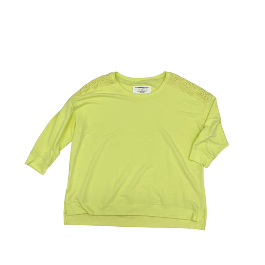 Sweatshirt Crewneck By French Laundry In Yellow, Size:1X