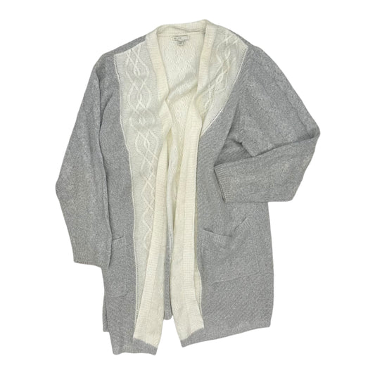 Sweater Cardigan By Cato In Cream, Size:1X