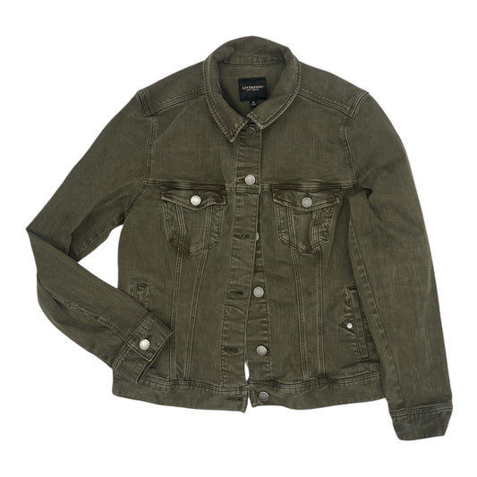 Jacket Denim By Liverpool In Green Denim, Size:M