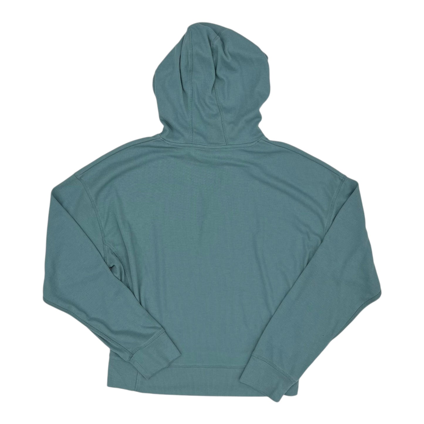 Athletic Top Ls Hoodie By Mpg In Teal, Size:S