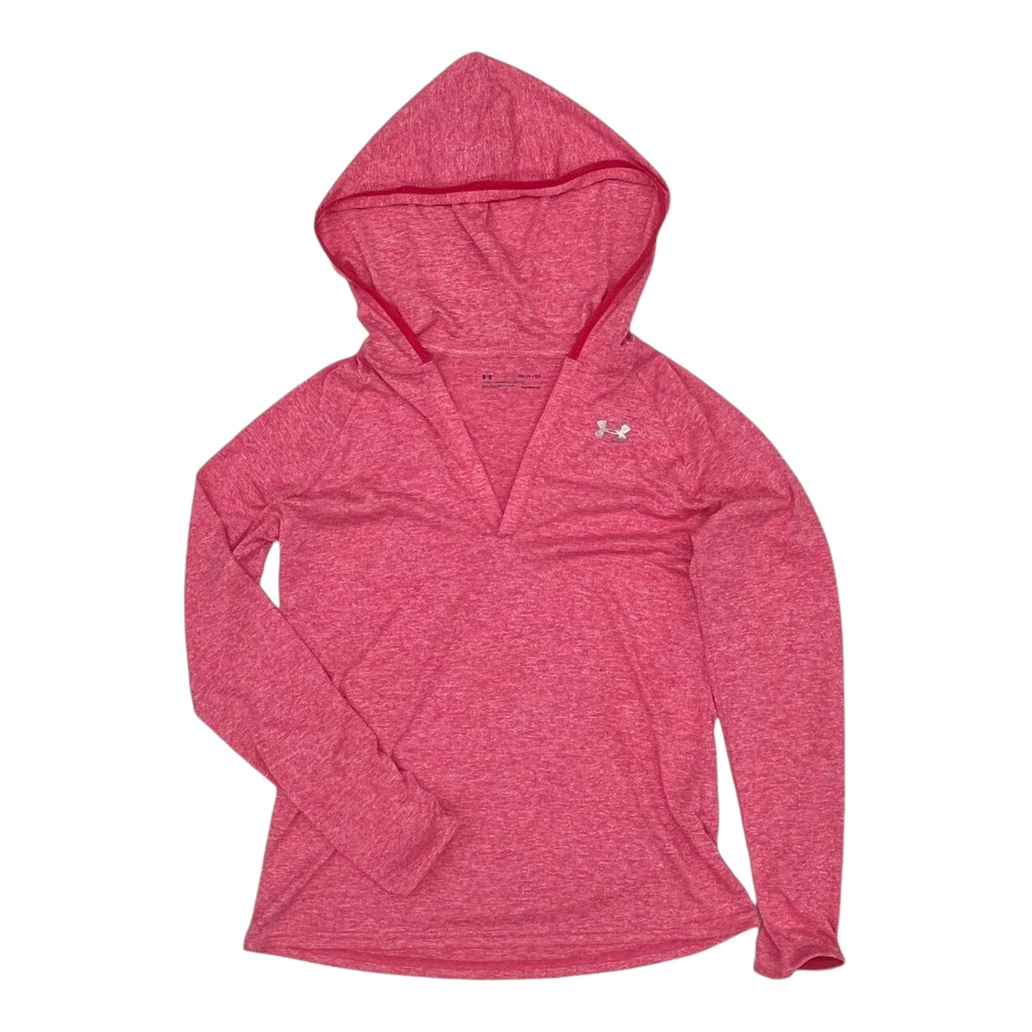 Athletic Top Ls Hoodie By Under Armour In Pink, Size:S