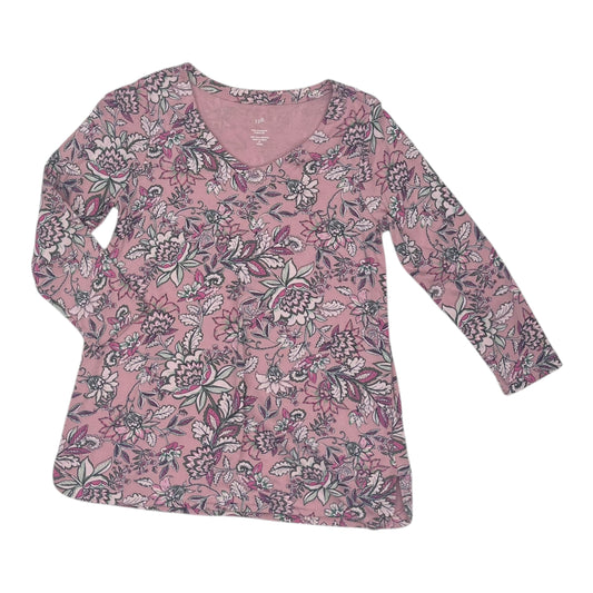 Top 3/4 Sleeve By J. Jill In Pink, Size:Xsp