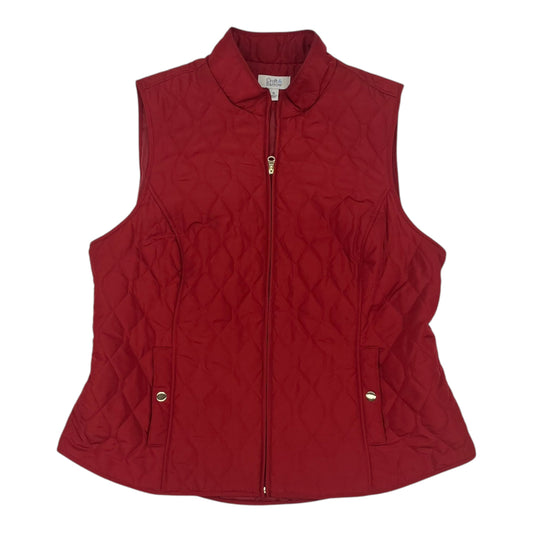 Vest Puffer & Quilted By Croft And Barrow In Red, Size:Xl