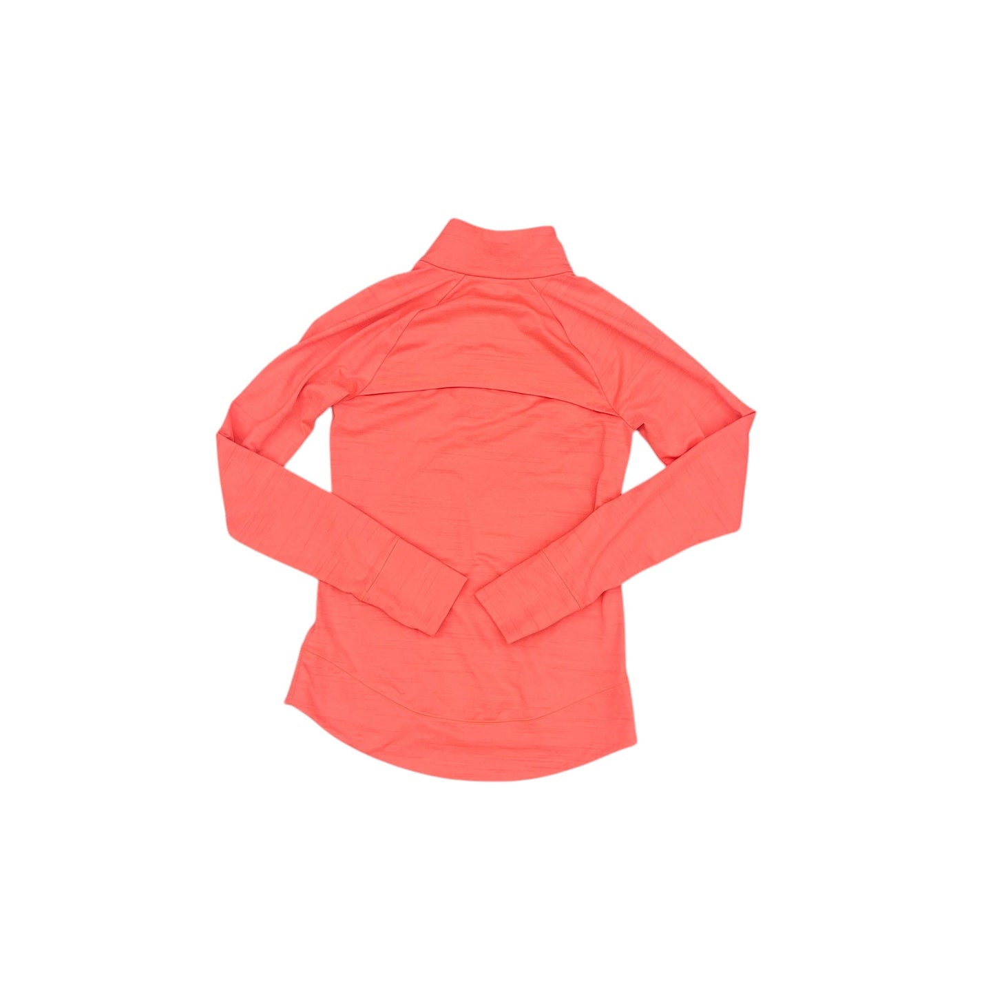 Athletic Top Ls Collar By Reebok In Orange, Size:S