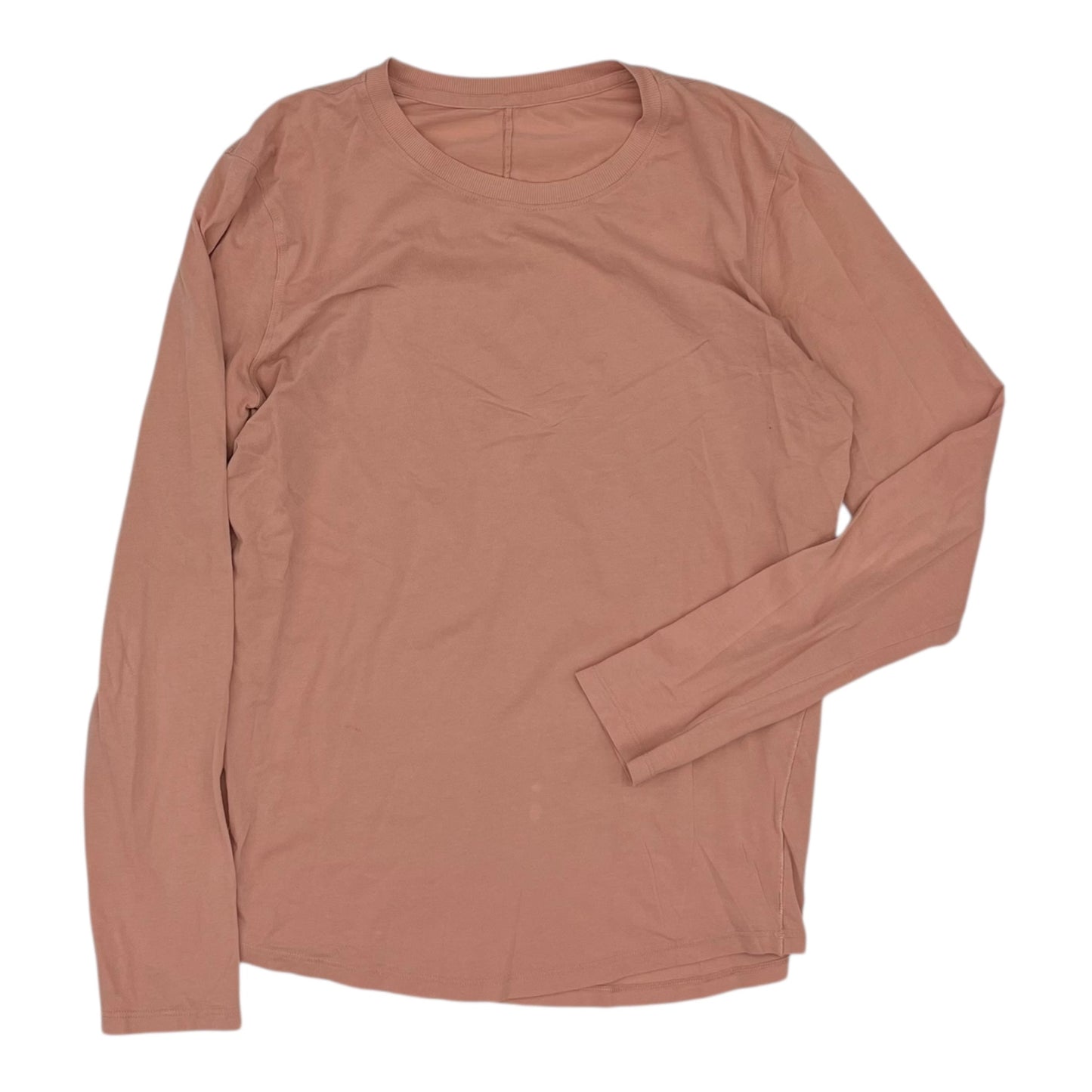 Athletic Top Ls Crewneck By Lululemon In Pink, Size:S