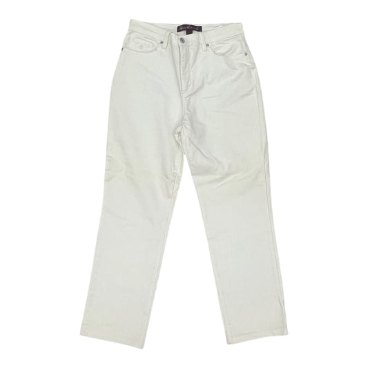 Jeans Straight By Gloria Vanderbilt In White Denim, Size:6