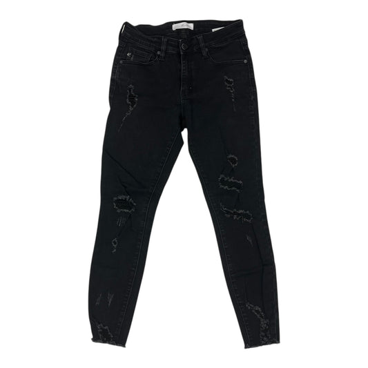 Jeans Skinny By Kancan In Black Denim, Size:0