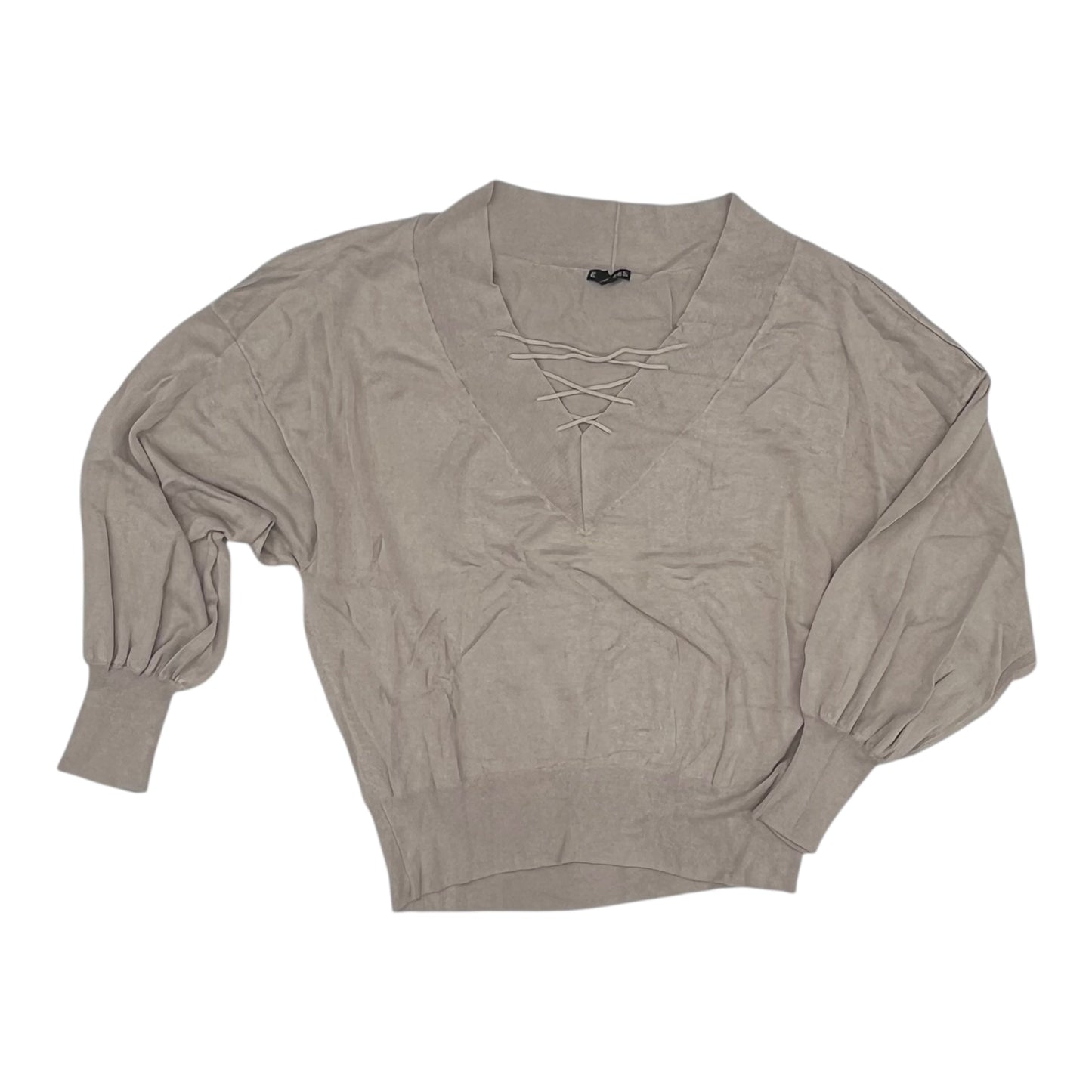 Sweater By Express In Tan, Size:L