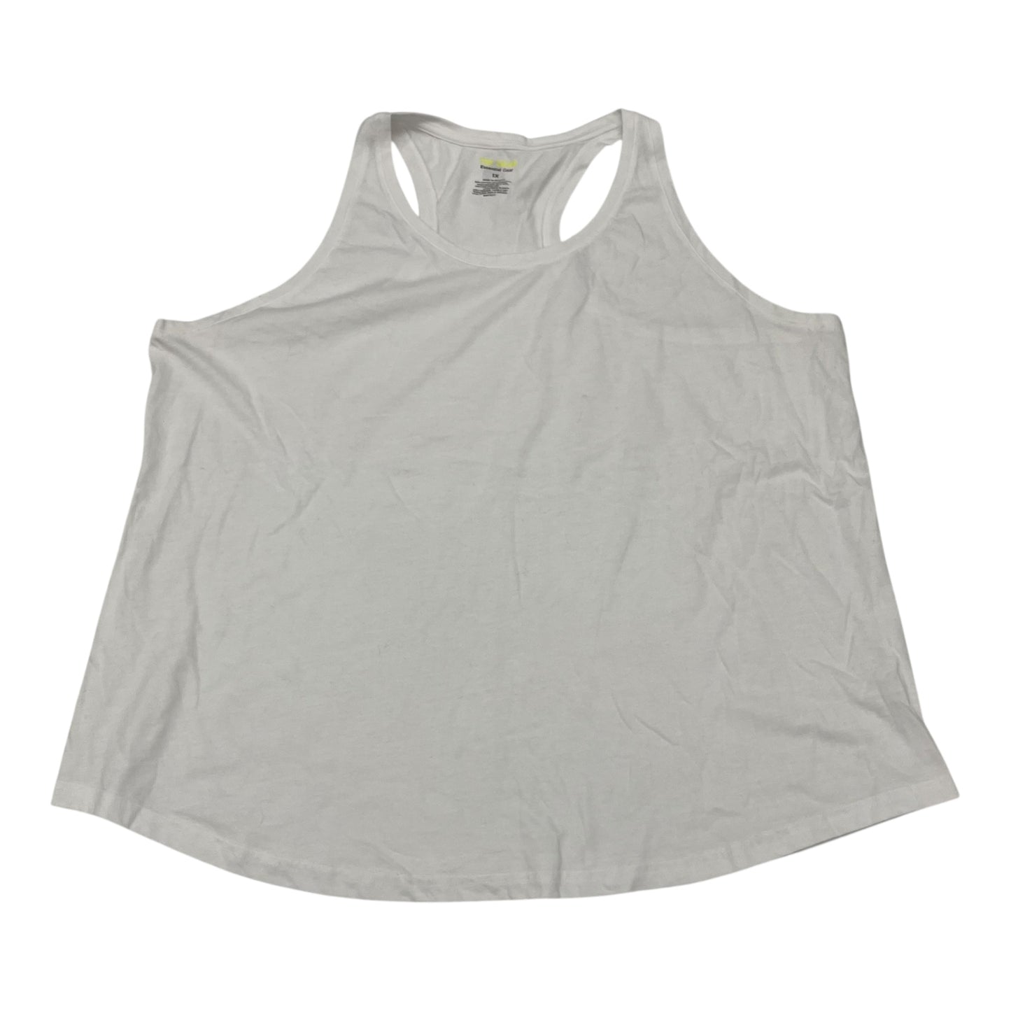 Athletic Tank Top By Tek Gear In White, Size:1X
