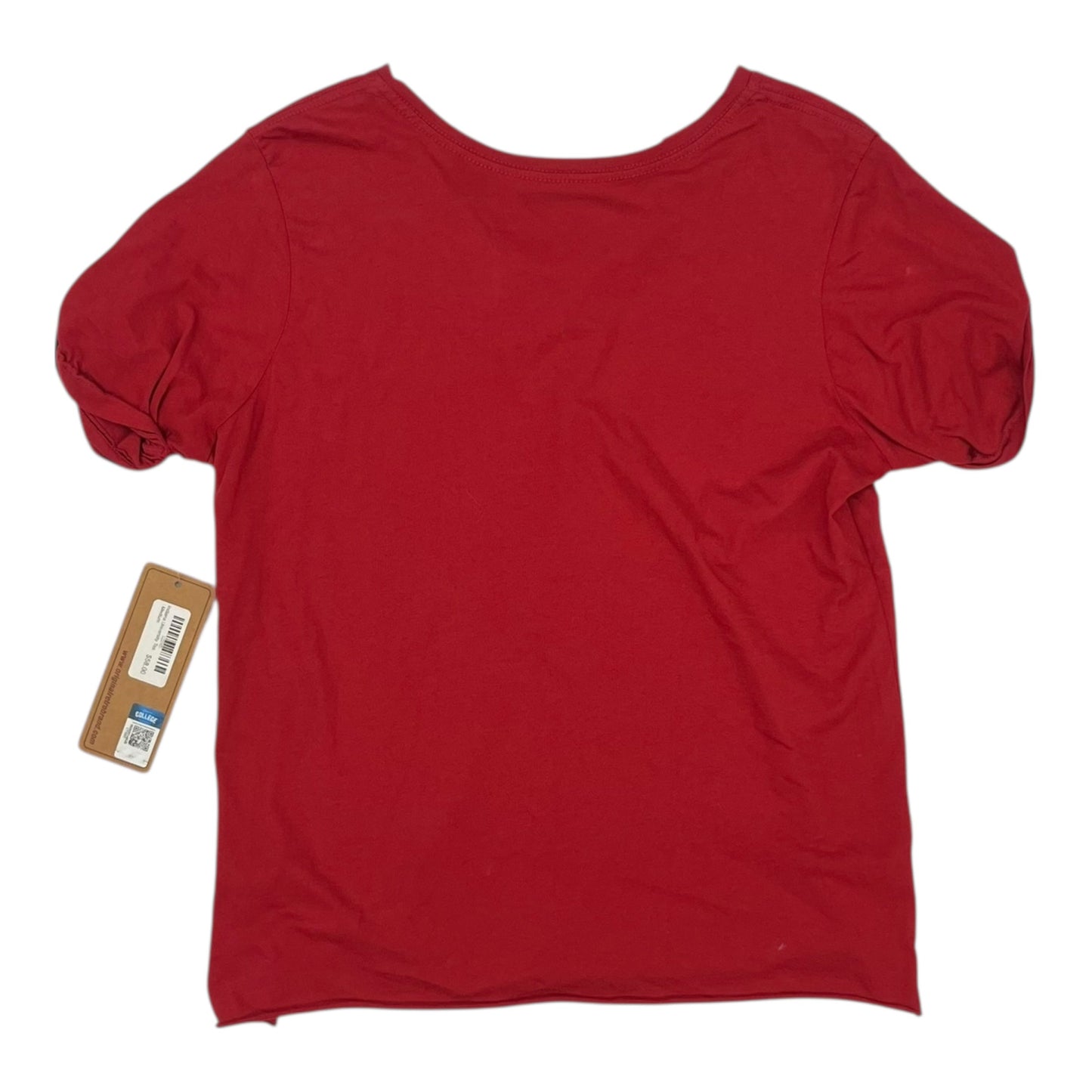 Athletic Top Ss By Clothes Mentor In Red, Size:M
