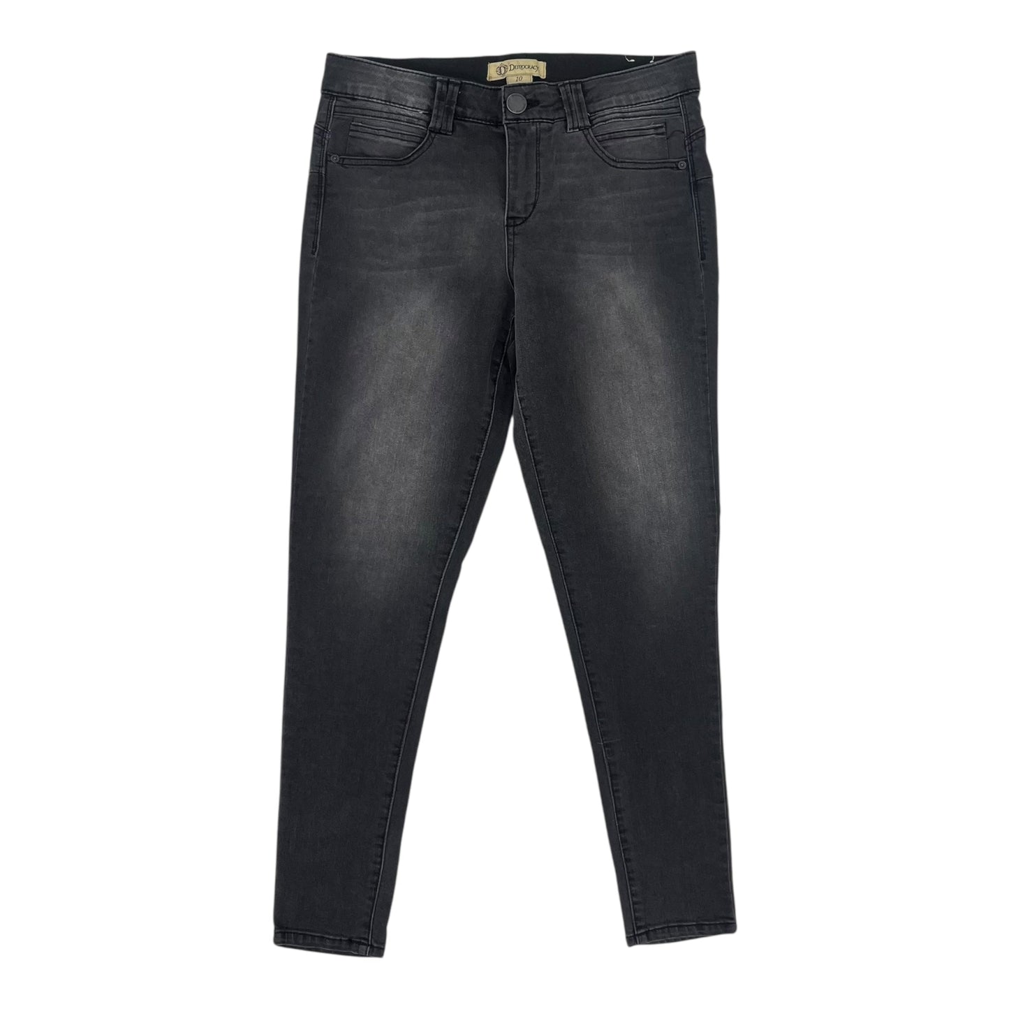 Jeans Skinny By Democracy In Black Denim, Size:10