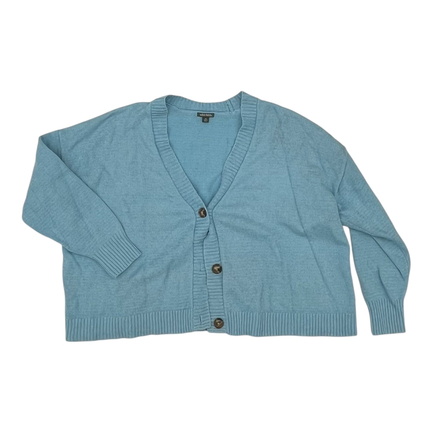 Sweater Cardigan By Wild Fable In Blue, Size:Xxl
