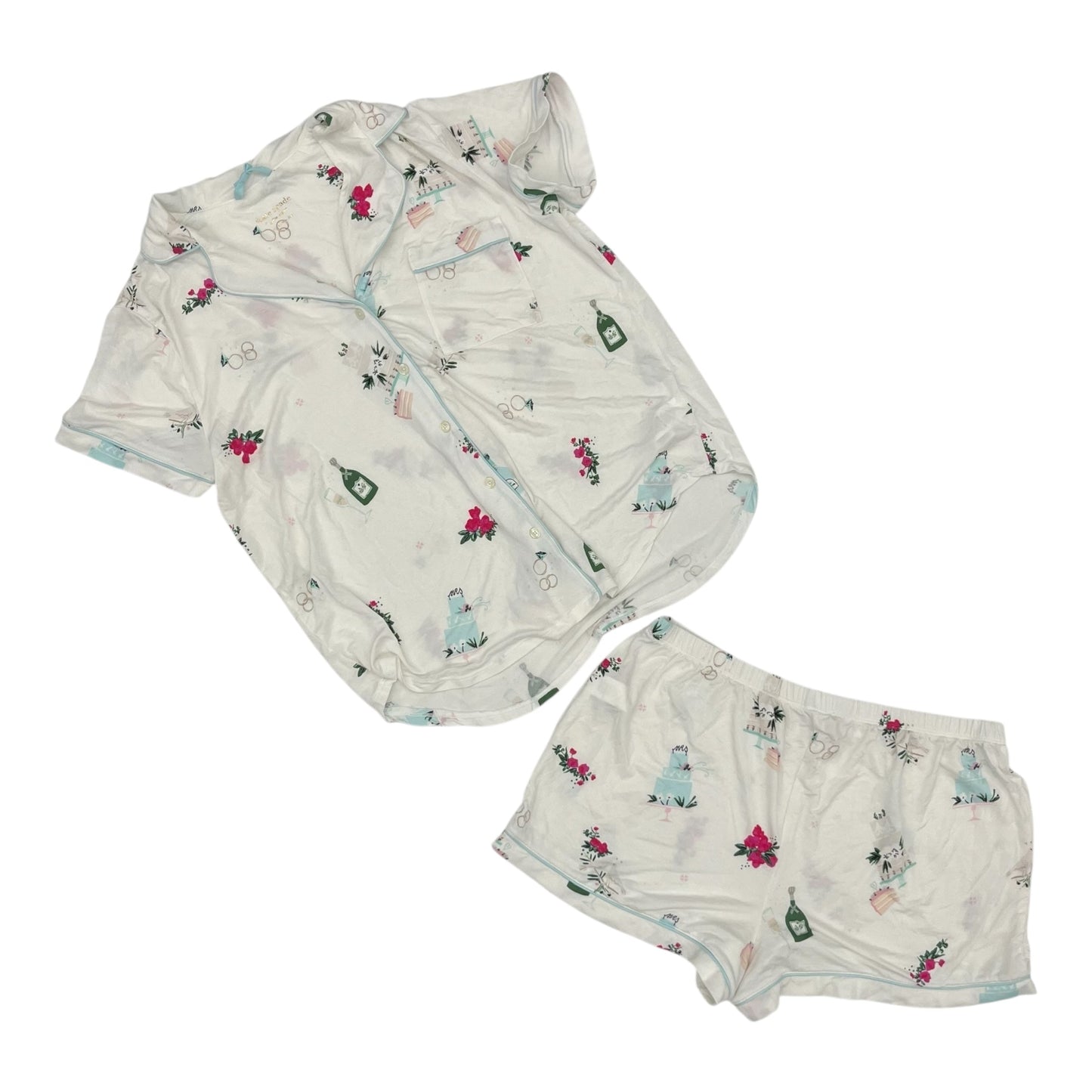 Pajamas Designer By Kate Spade In Cream, Size:L