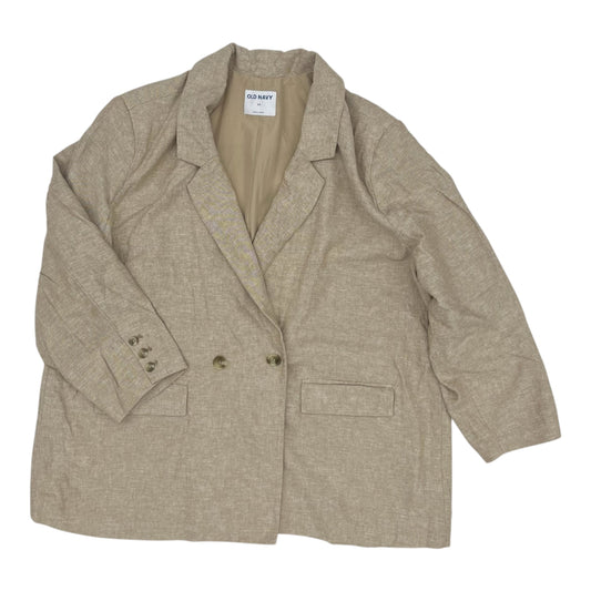 Blazer By Old Navy In Tan, Size:2X