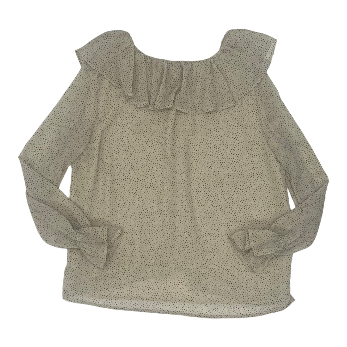 TAN LOFT BLOUSE LS, Size L