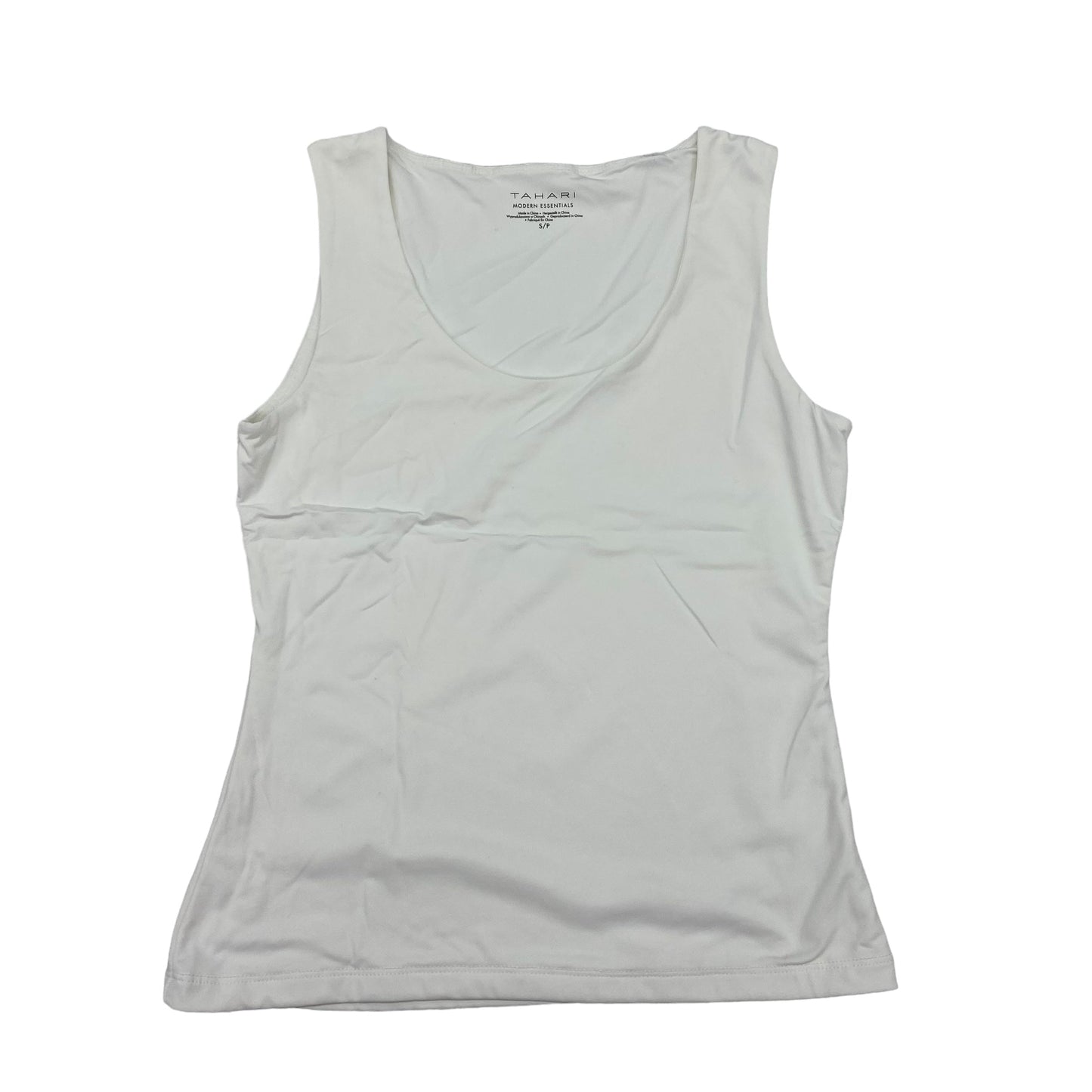 WHITE TANK TOP by TAHARI BY ARTHUR LEVINE Size:S