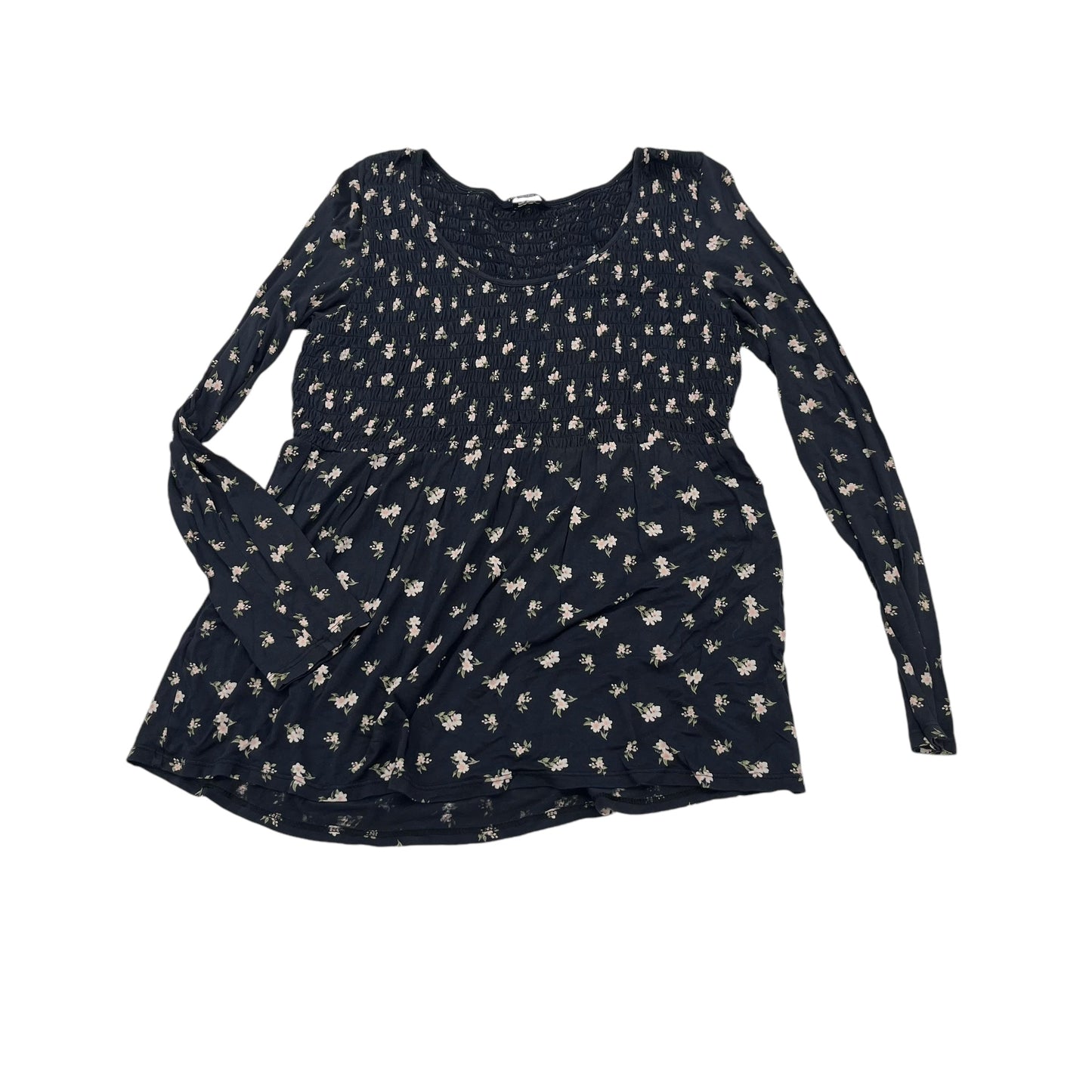 NAVY TOP LS by AMERICAN EAGLE Size:L