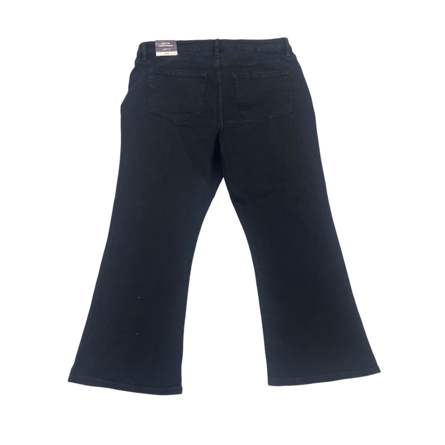 Jeans Flared By Ava & Viv In Black Denim, Size:10