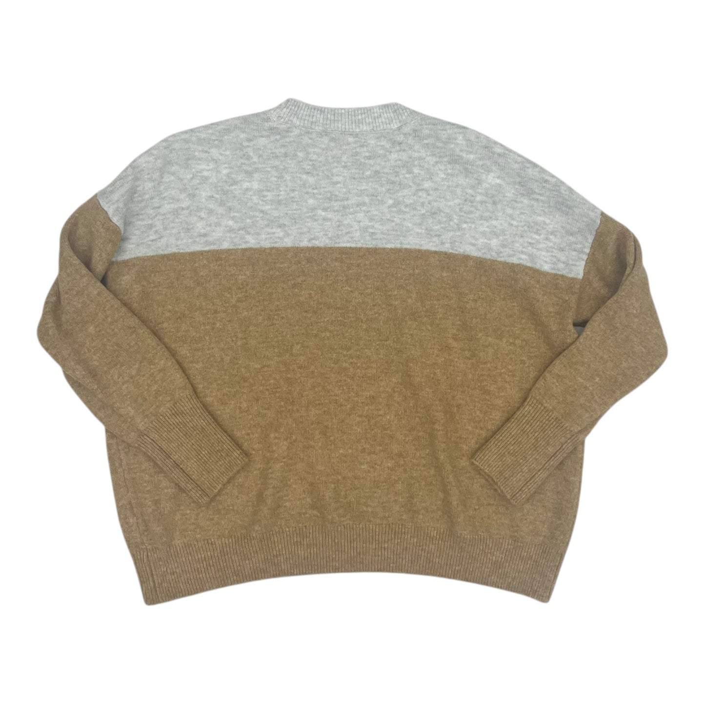 Sweater By Vince Camuto In Grey & Tan, Size:M