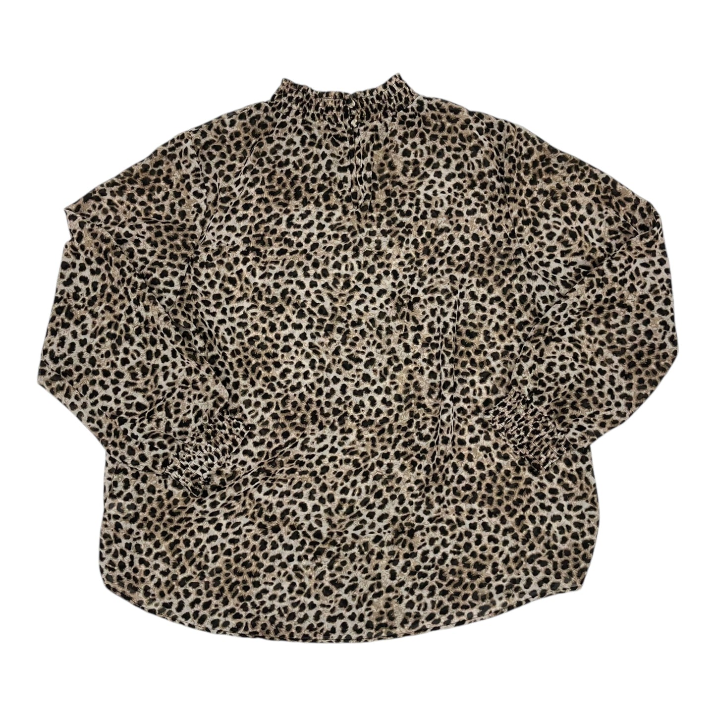 Blouse Ls By Torrid In Animal Print, Size:1X