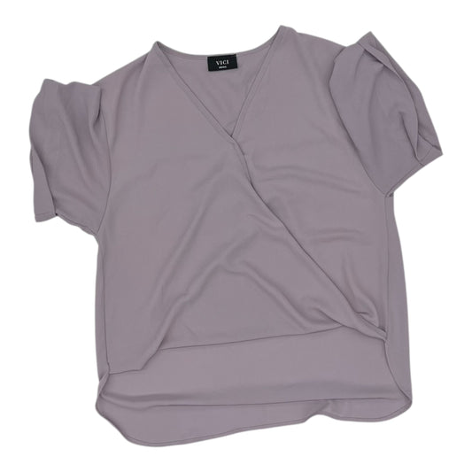 Blouse Ss By Vici In Purple, Size:S
