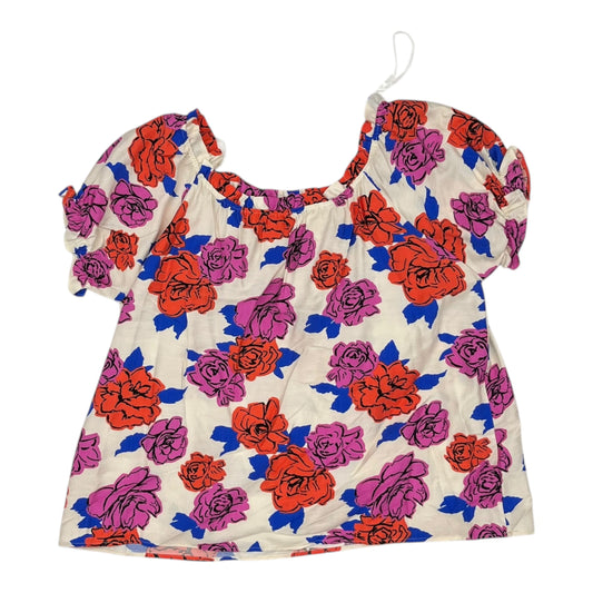 Blouse Ss By Clothes Mentor In White, Size:M