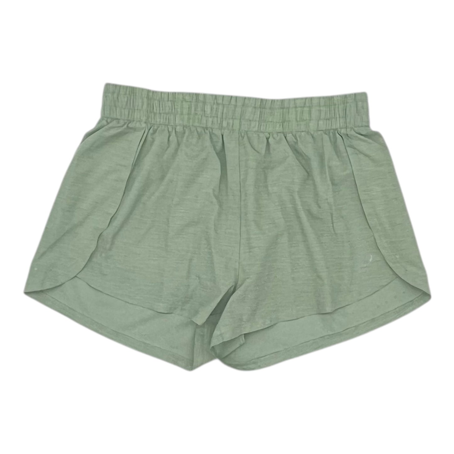 Athletic Shorts By Asics In Green, Size:L