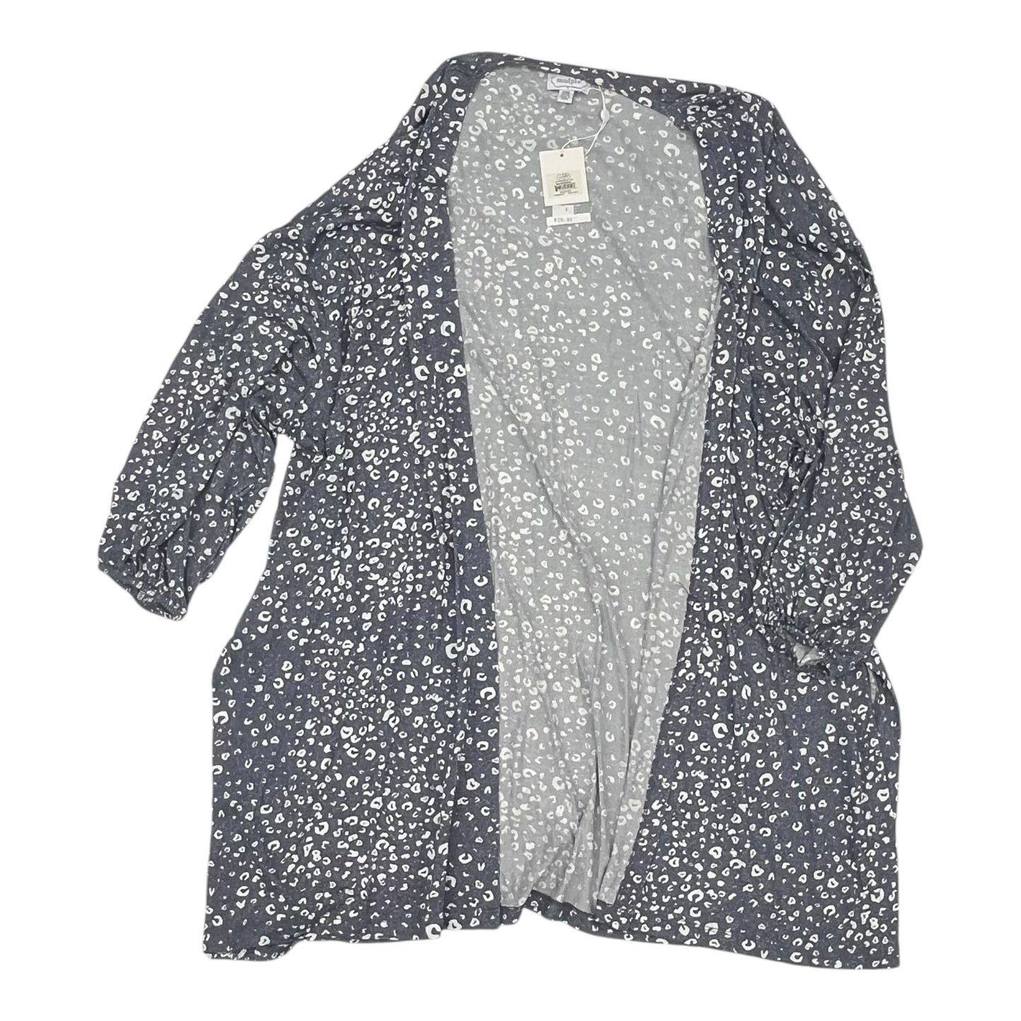 Shawl By Mudpie In Blue & White, Size:Osfm