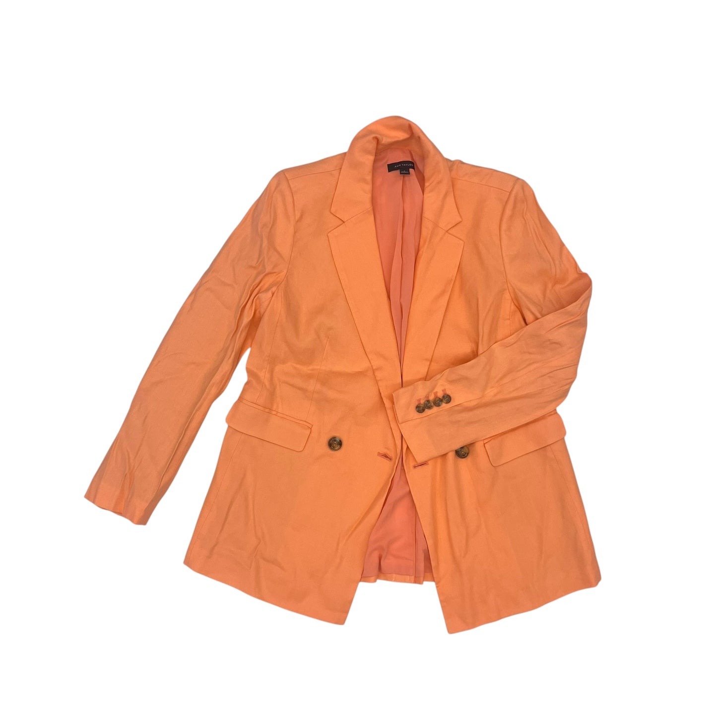 Blazer By Ann Taylor In Orange, Size:M