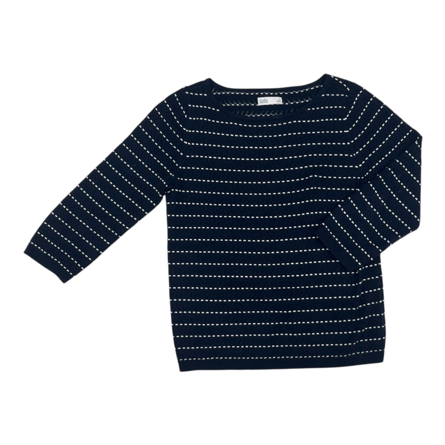 Sweater By Croft And Barrow In Navy, Size:M