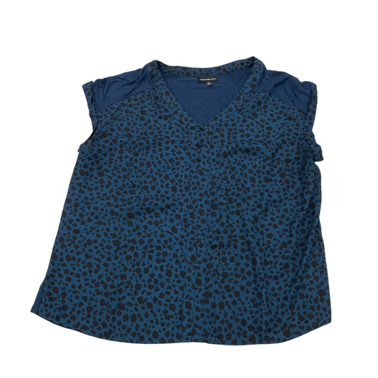 BLUE FORTUNE & IVY TOP SS, Size 2X