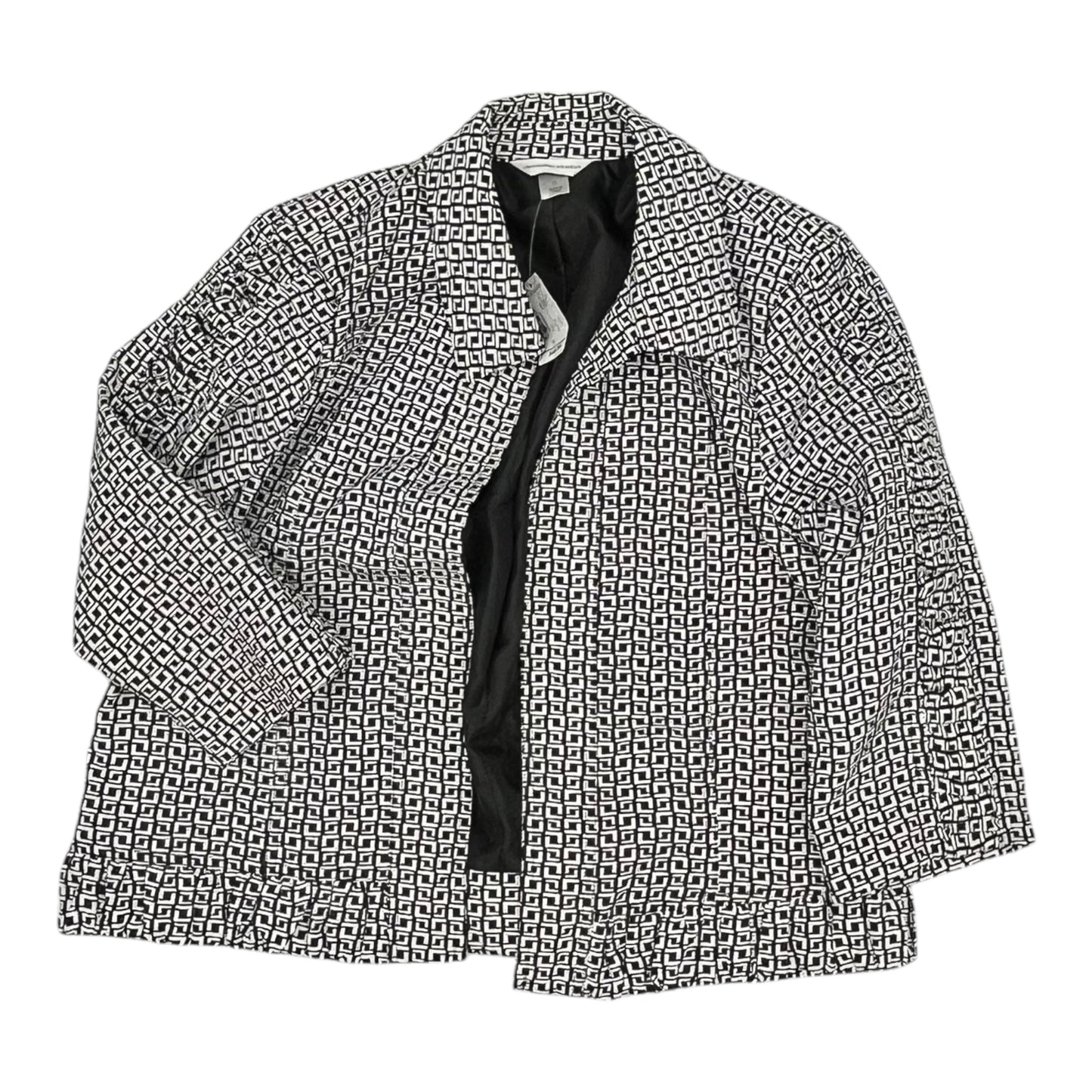 Blazer By Christopher And Banks In Black & White, Size:Xl