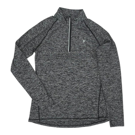 Athletic Top Ls Collar By Old Navy In Grey, Size:M