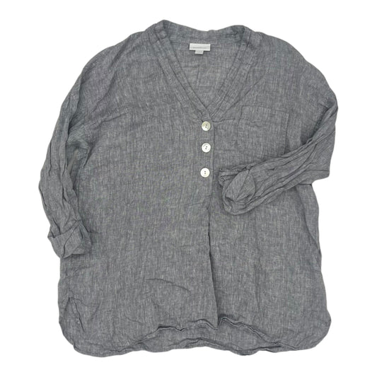 Top 3/4 Sleeve By Pure Jill In Grey, Size:M