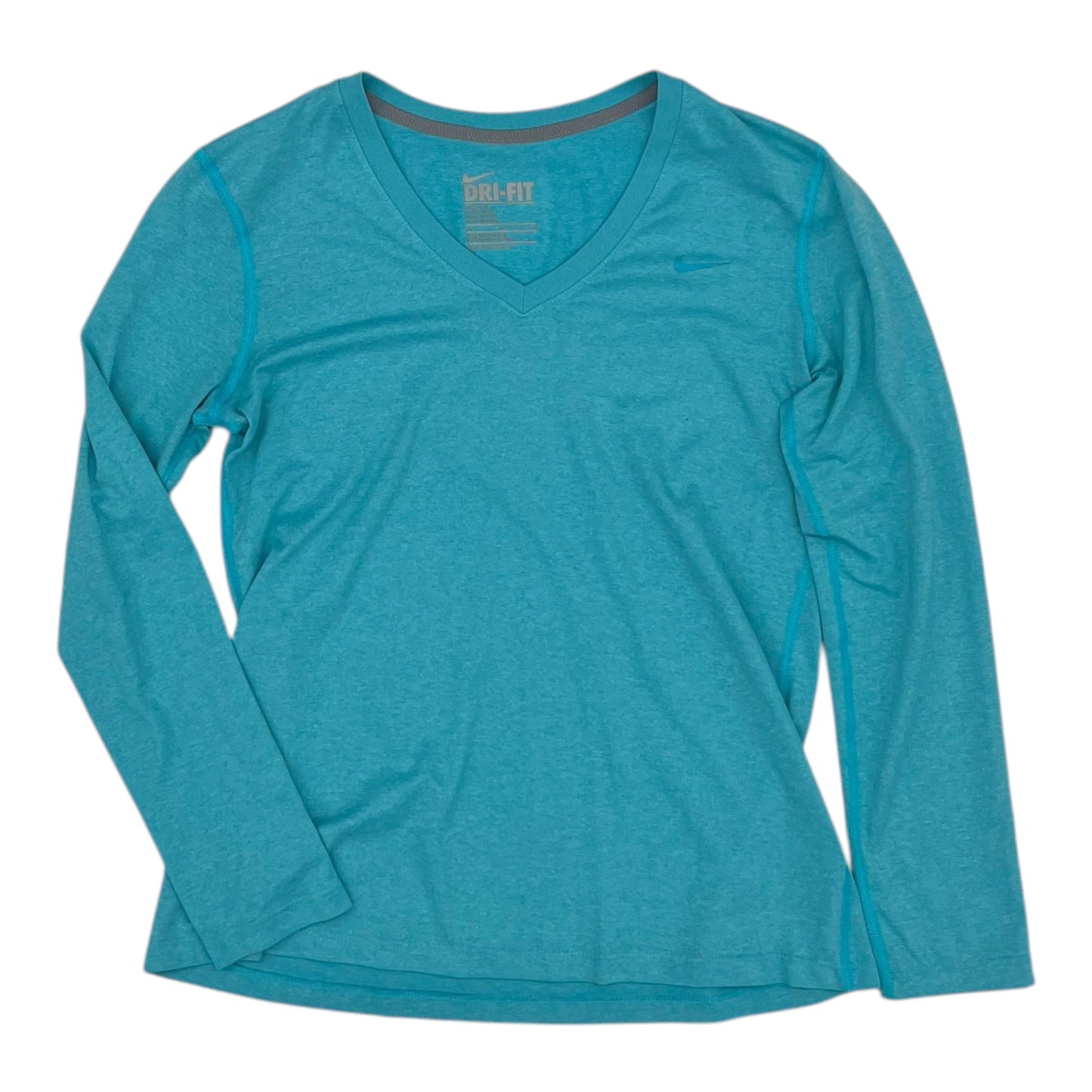 Athletic Top Ls Crewneck By Nike In Blue, Size:M