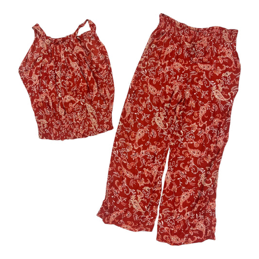 Pants Set 2Pc By Maurices In Red, Size:L