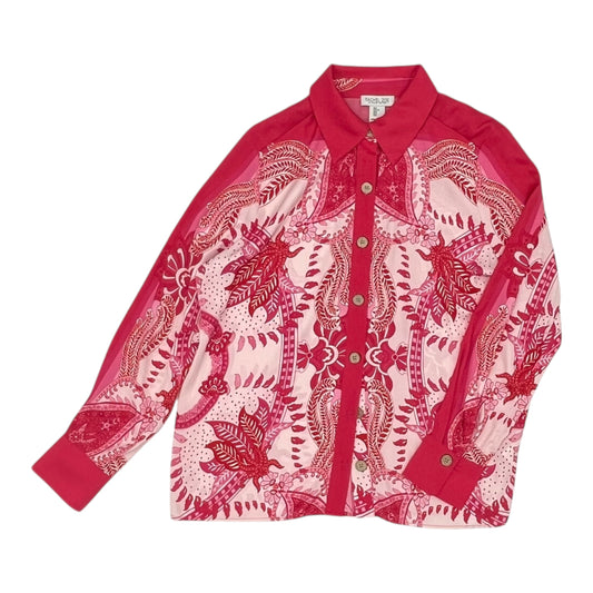 Top Ls By Rachel Zoe In Pink, Size:L