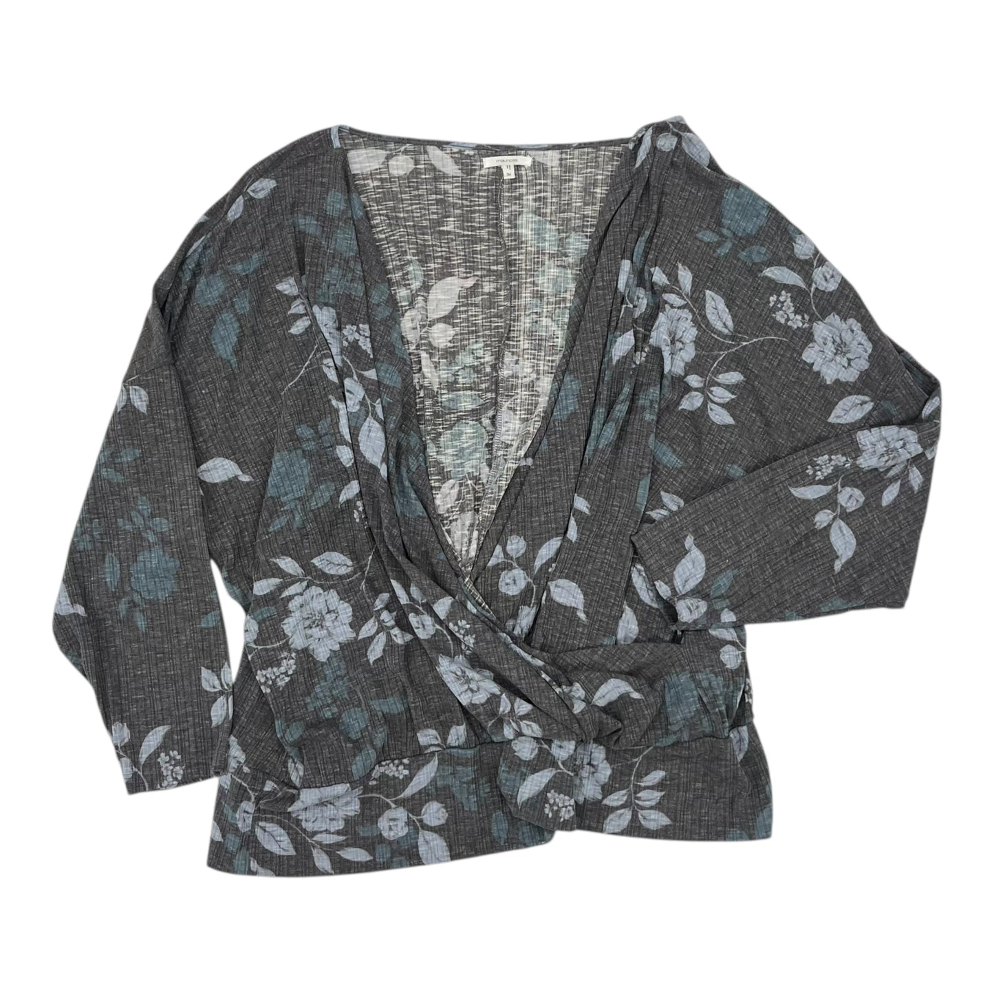 Top Ls By Maurices In Grey, Size:3X