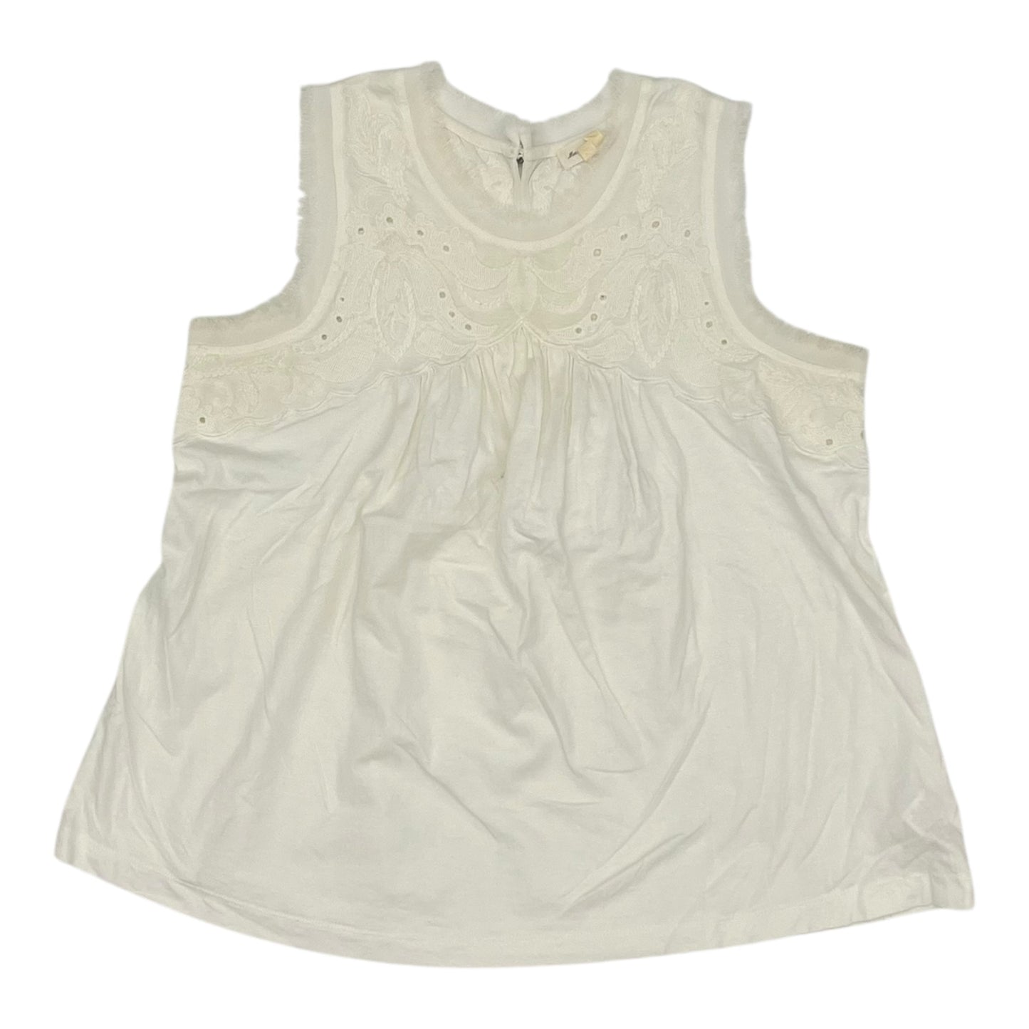 Blouse Sleeveless By Meadow Rue In Cream, Size:S