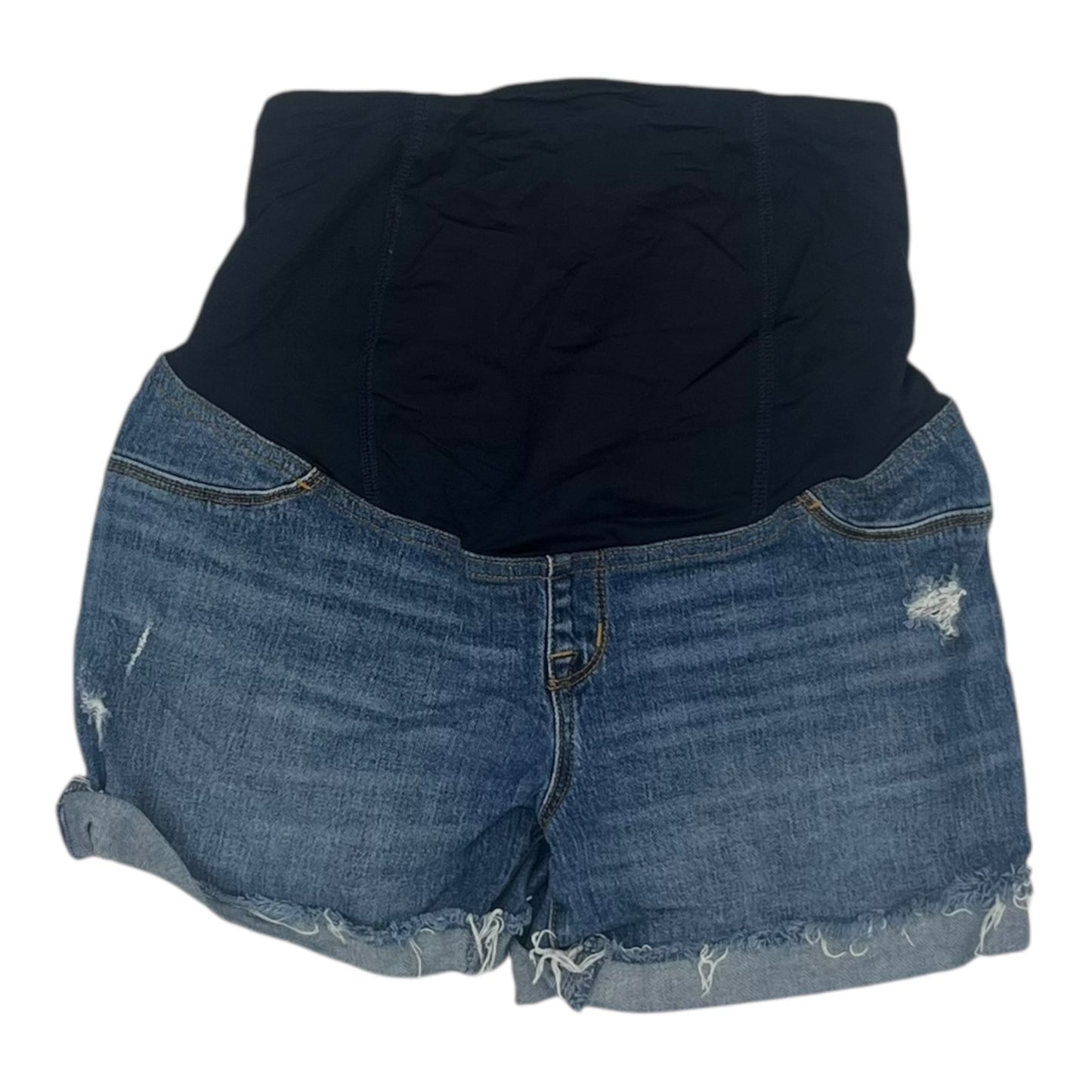 Mat Shorts By Isabel Maternity In Blue Denim, Size:8