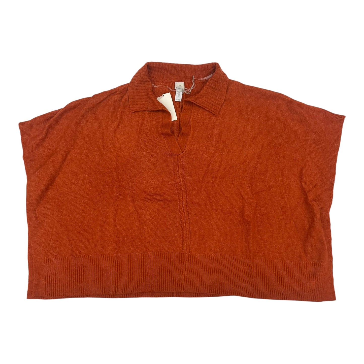 Poncho By A New Day In Orange, Size:Osfm