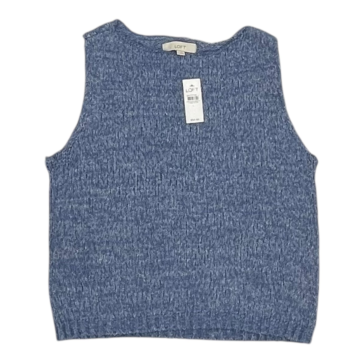 Vest Sweater By Loft In Blue, Size:L