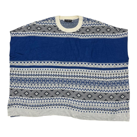 Vest Sweater By Lane Bryant In Blue & White, Size:1X