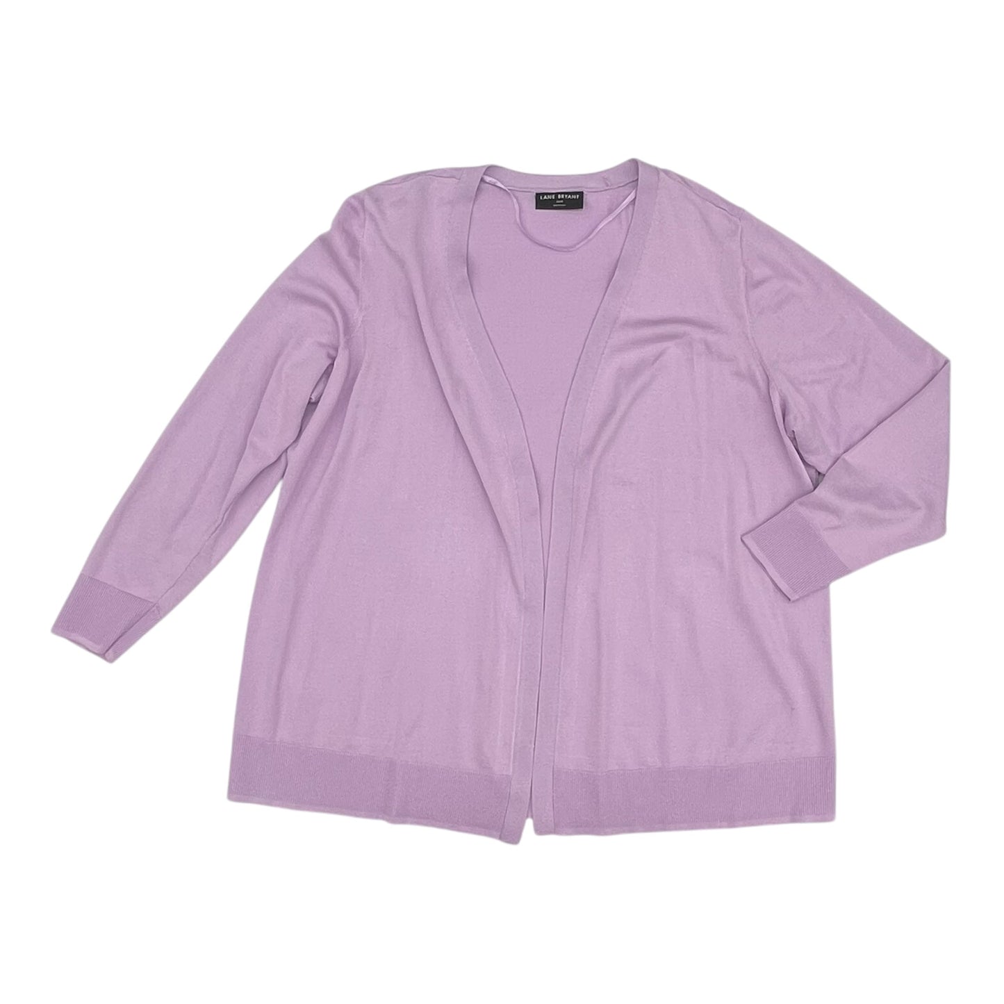 Sweater Cardigan By Lane Bryant In Purple, Size:4X