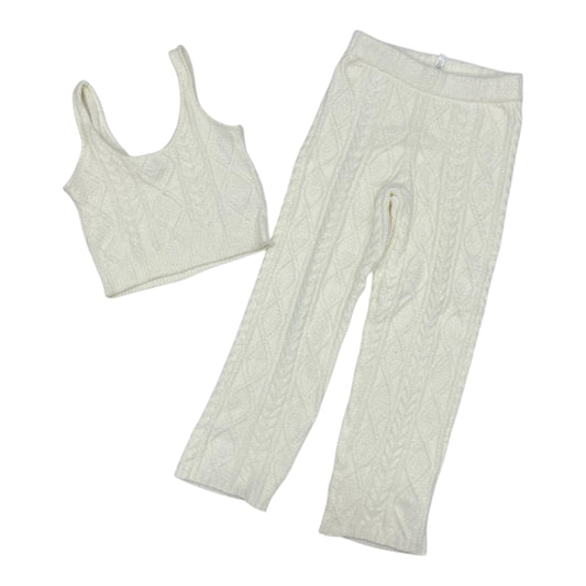 Pajamas 2Pc By Clothes Mentor In Cream, Size:L