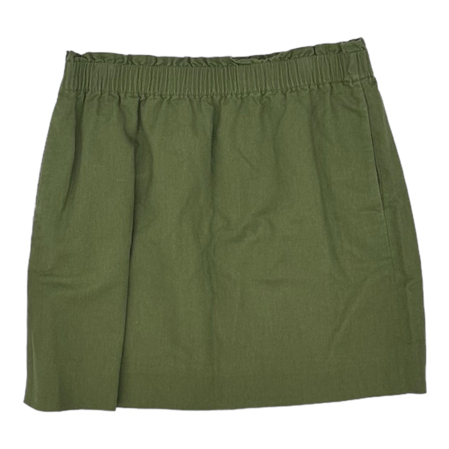 GREEN SKIRT MINI & SHORT by J. CREW Size:10