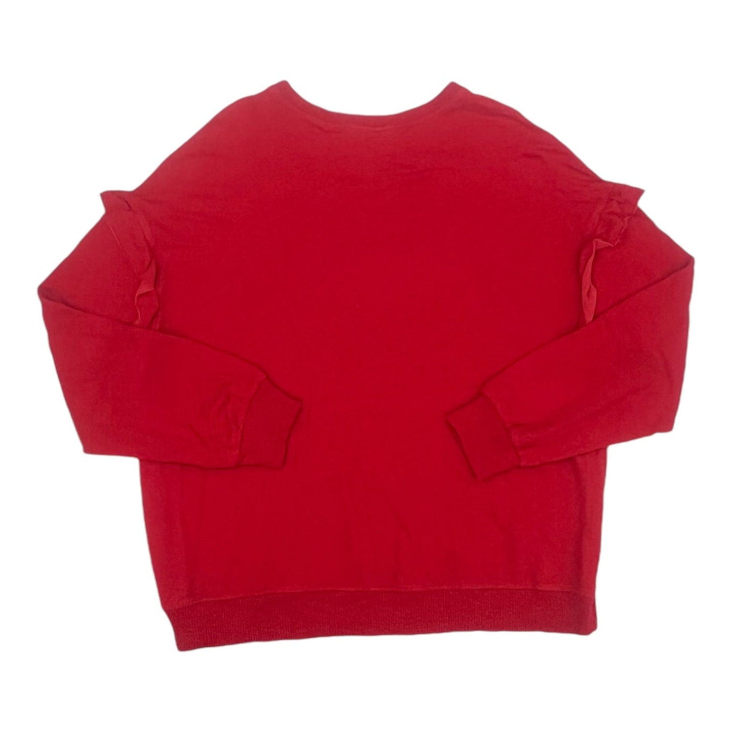 Top Ls By Time And Tru In Red, Size:L