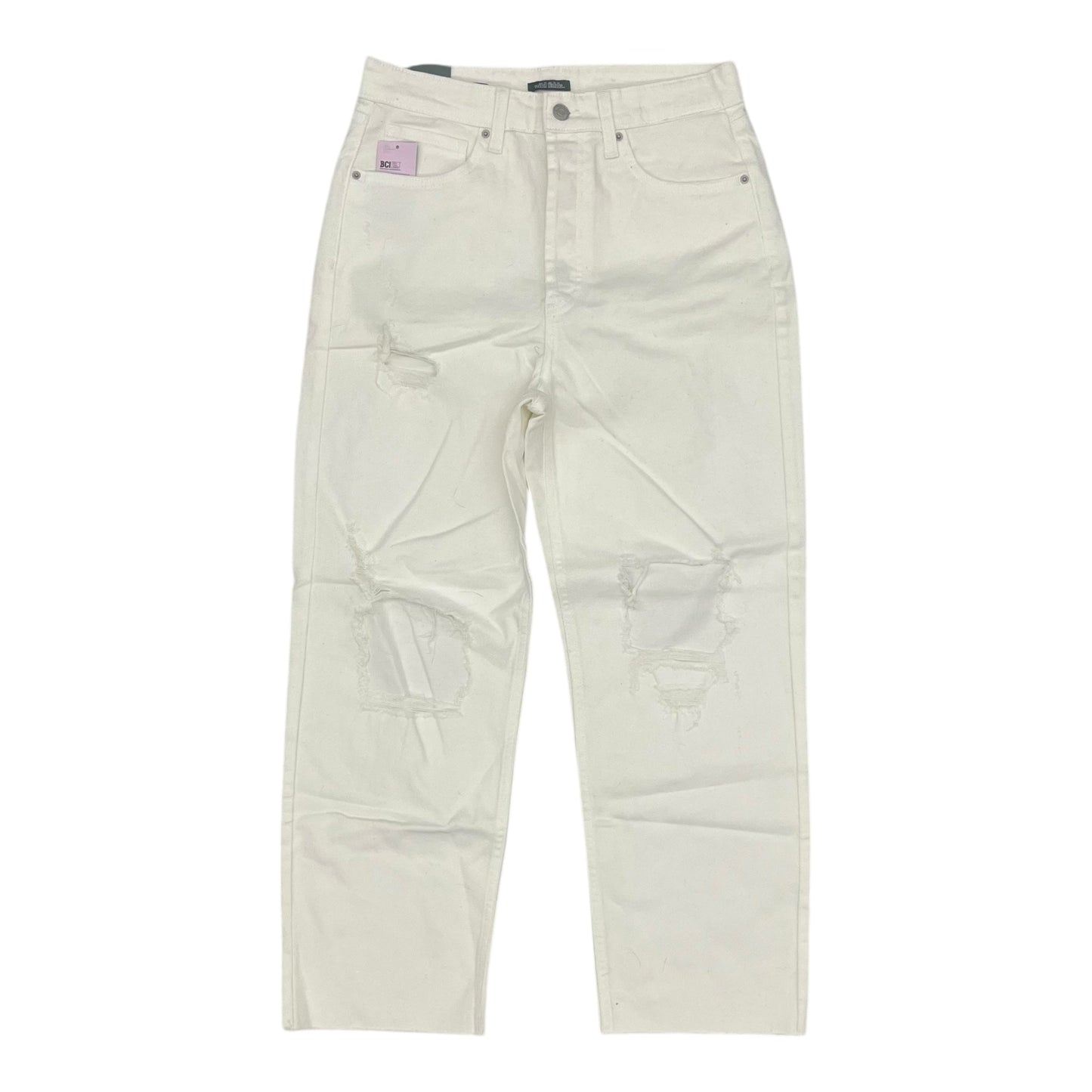 Jeans Straight By Wild Fable In Cream Denim, Size:10