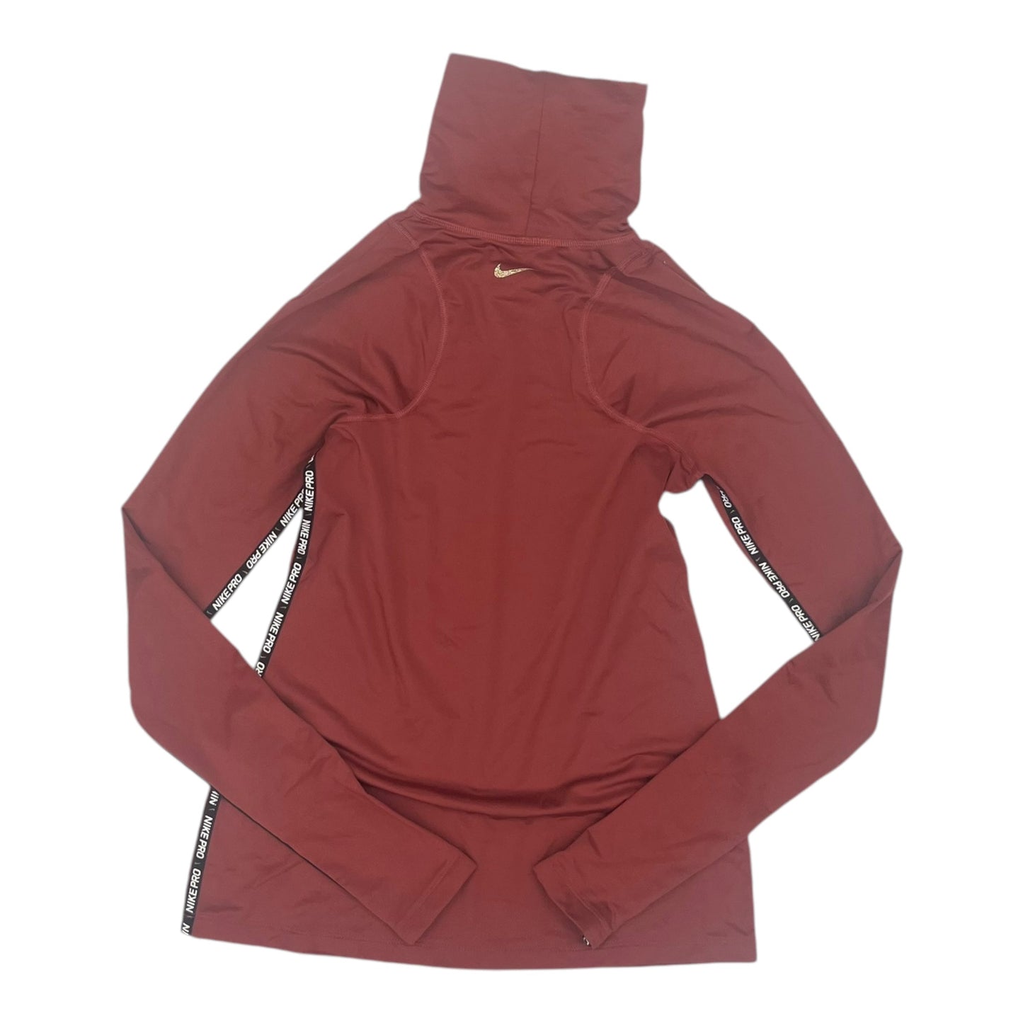 Athletic Top Ls Collar By Nike Apparel In Red, Size:S