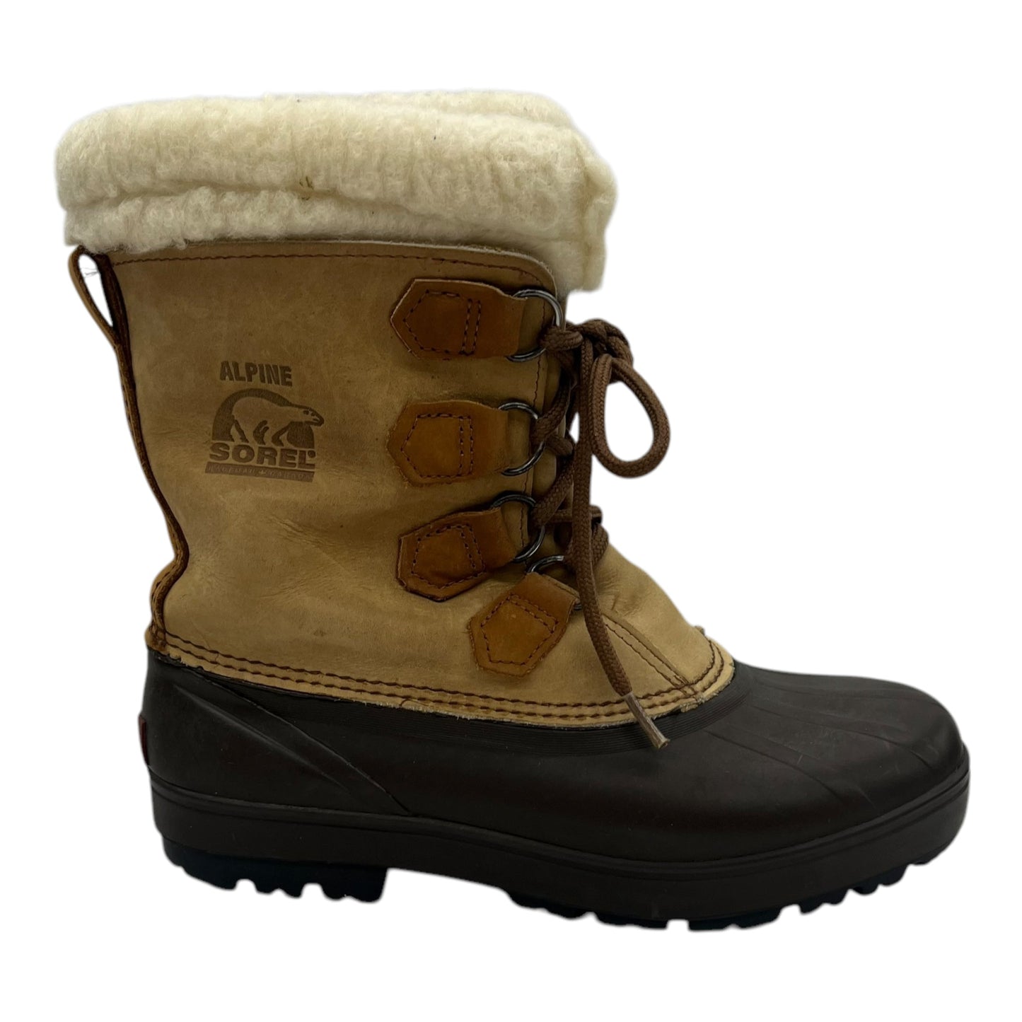 Boots Snow By Sorel In Tan, Size:8